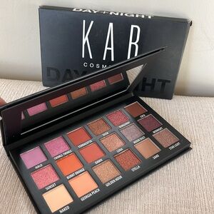 NIB KAB Cosmetics Day + Night Eyeshadow Palette - 18 colors